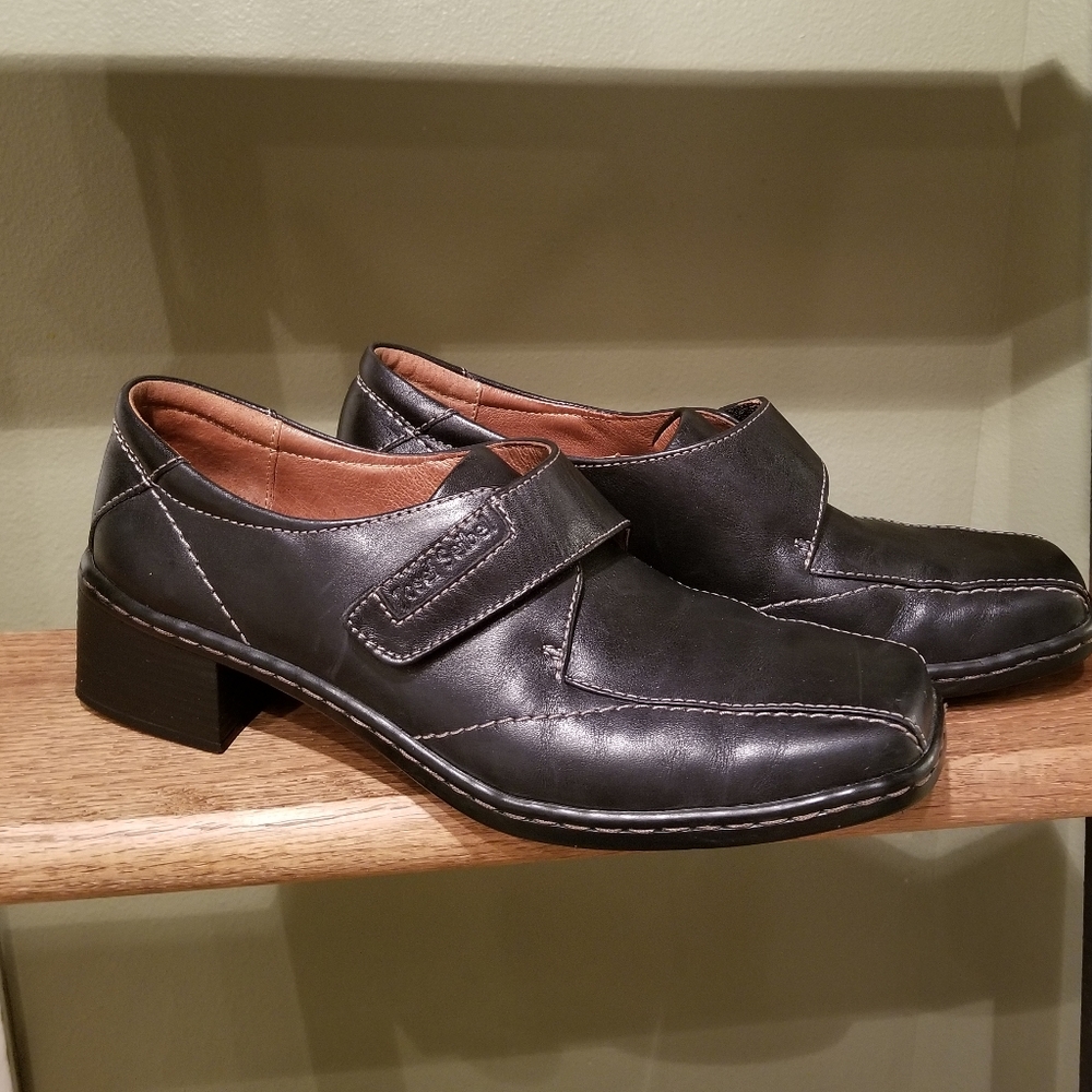 Josef Seibel European Comfort Shoe Penny Loafer Style Pump Heel US 8-8.5 EU39